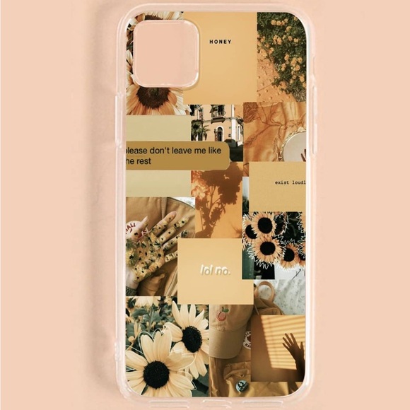 ⚠️Clearance iPhone XS / XS Max Stylish Floral Collage Phone Case - Yellow - Picture 3 of 4